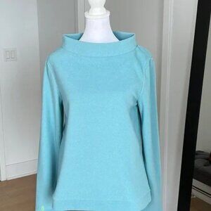 CLEARANCE! Dudley Stephens Brighton Boatneck Top Terry Fleece Nantucket Fog Blue